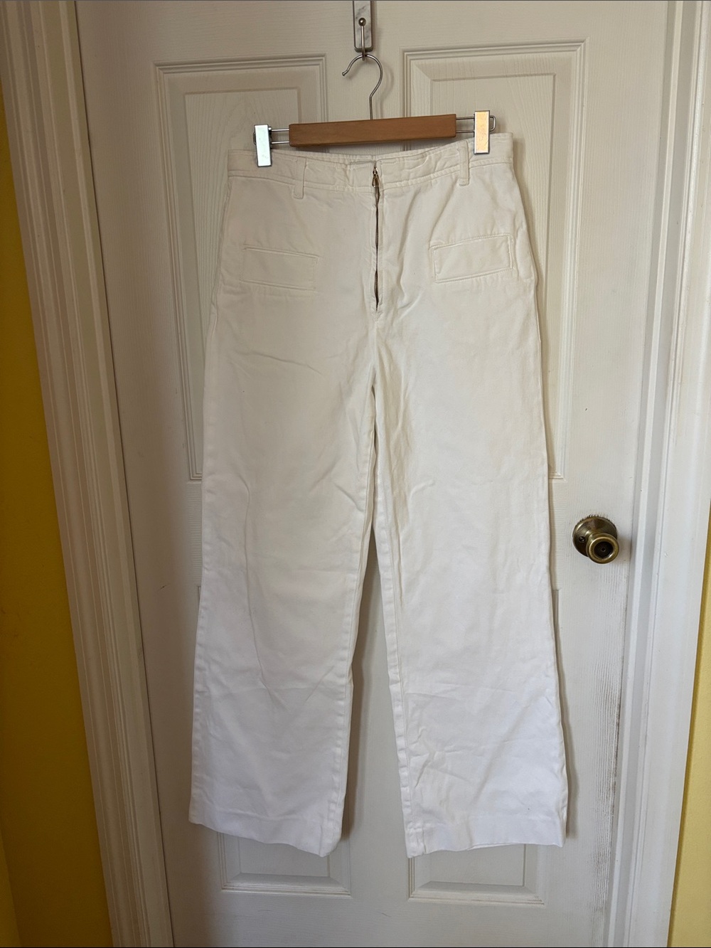 Sandro Wide-Leg Pants in White